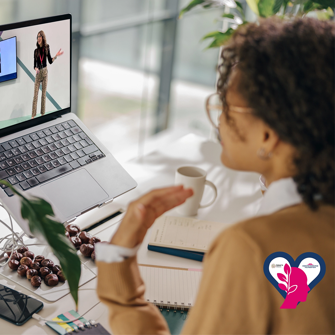 Woman doing an online course